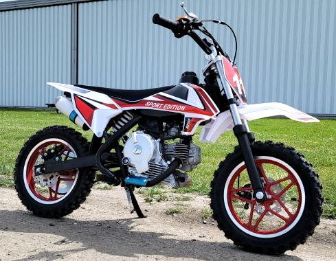 Dirt bike with clearance training wheels for sale